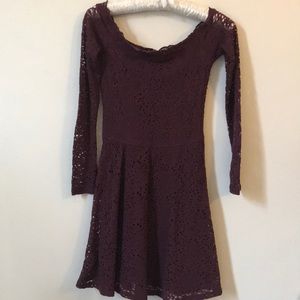 Hollister Quarter Sleeve Off the Shoulder Dress